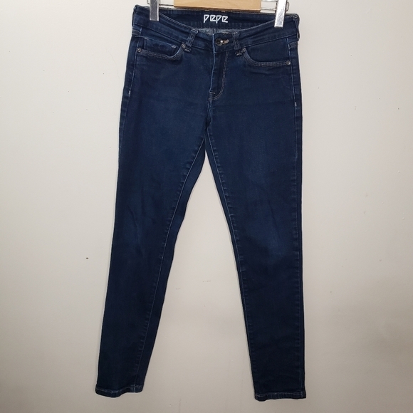 Pepe Jeans Lola Super Skinny Blue Jeans Size 28 - Picture 1 of 7